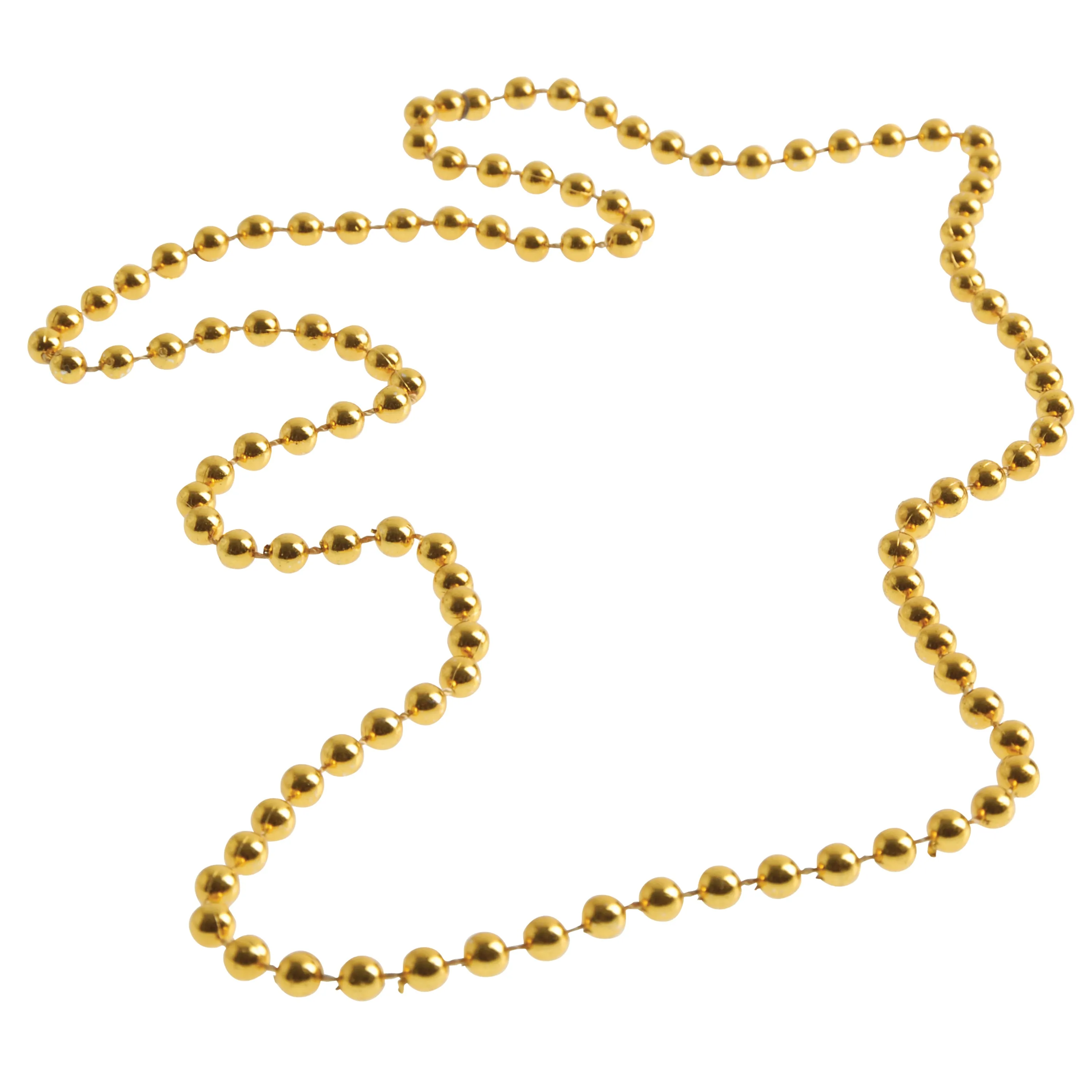 Metallic Bead Necklaces/Gold