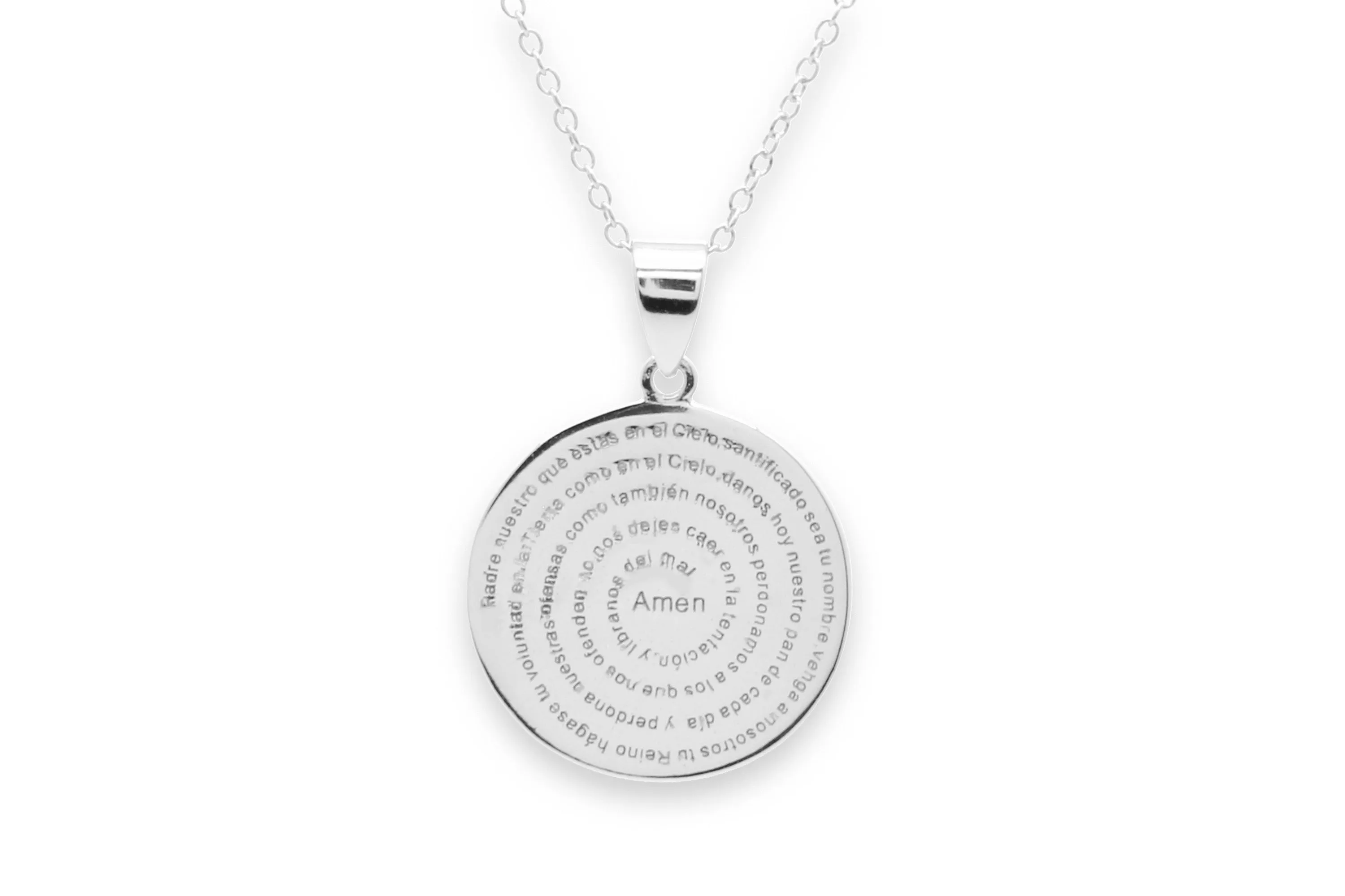 Mini Atlantic Sterling Silver Disc Necklace