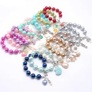 Mixed Girls Baby Beads Bracelets Bangles