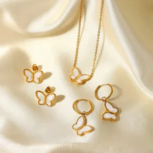 Natural White Shell Jewelry Set