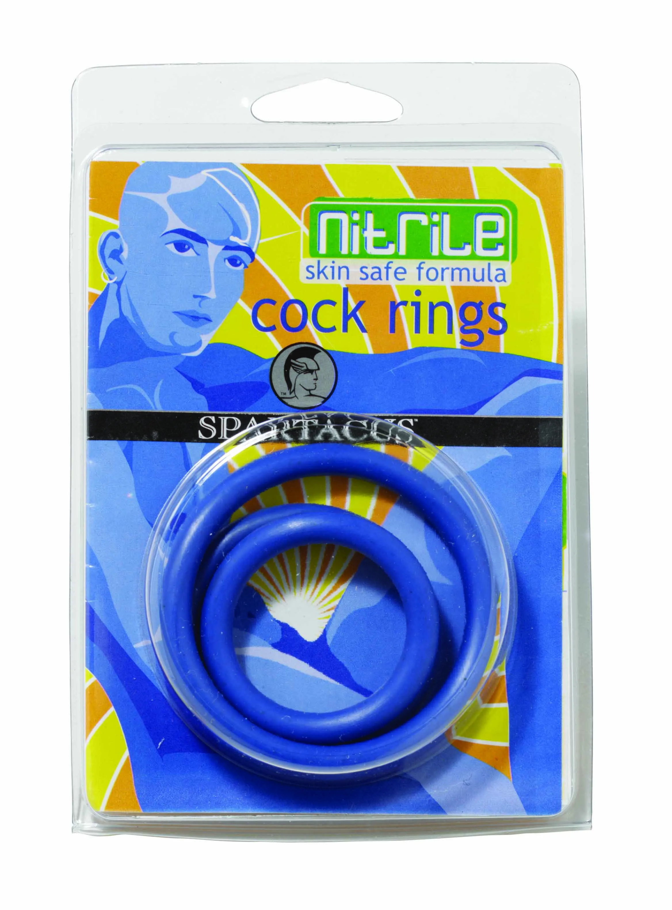 Nitrile Cock Ring SetBlue