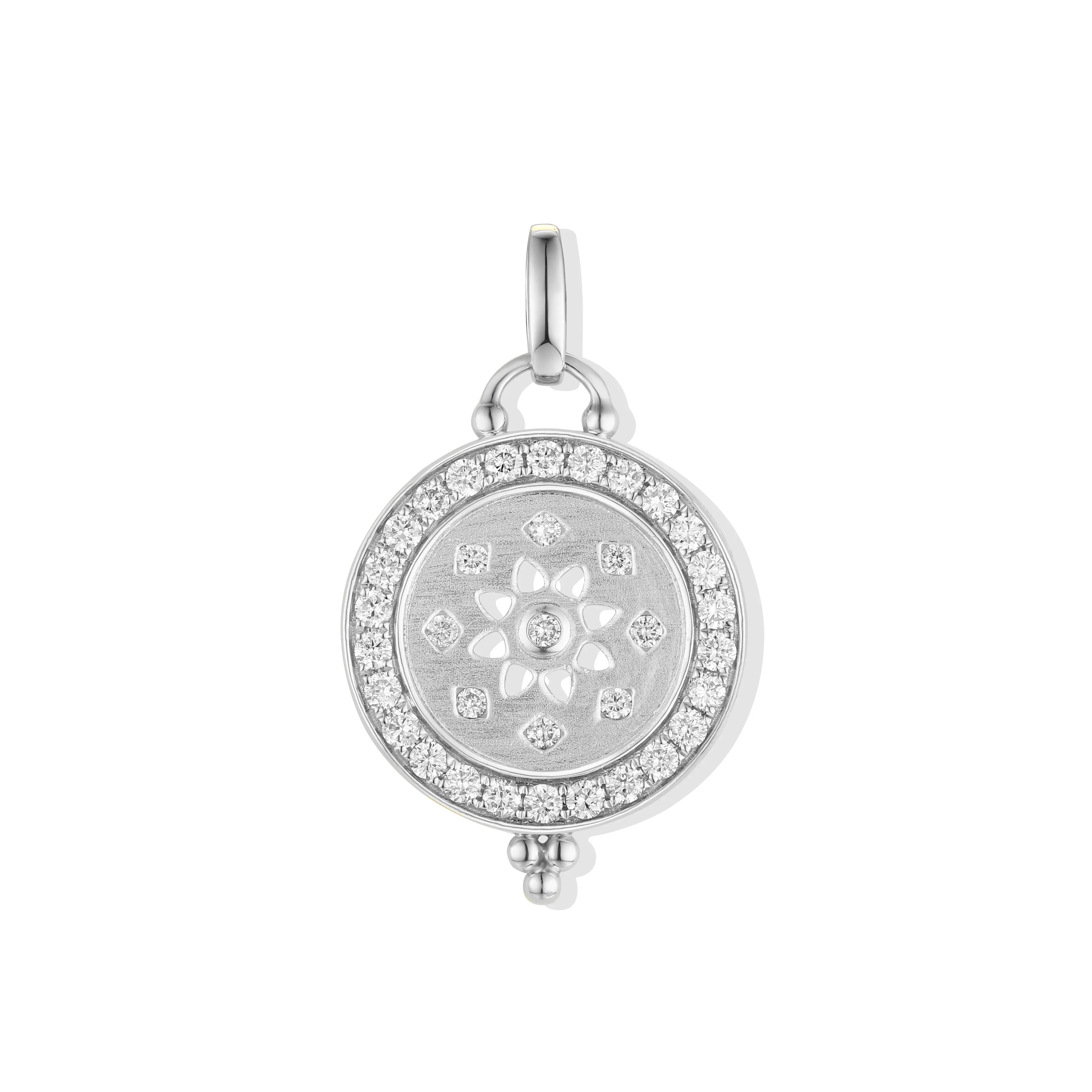 Orchid Gems Rangoli Bloom Diamond Pendant