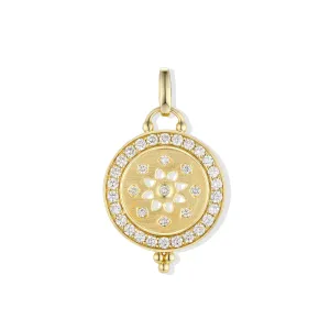 Orchid Gems Rangoli Bloom Diamond Pendant