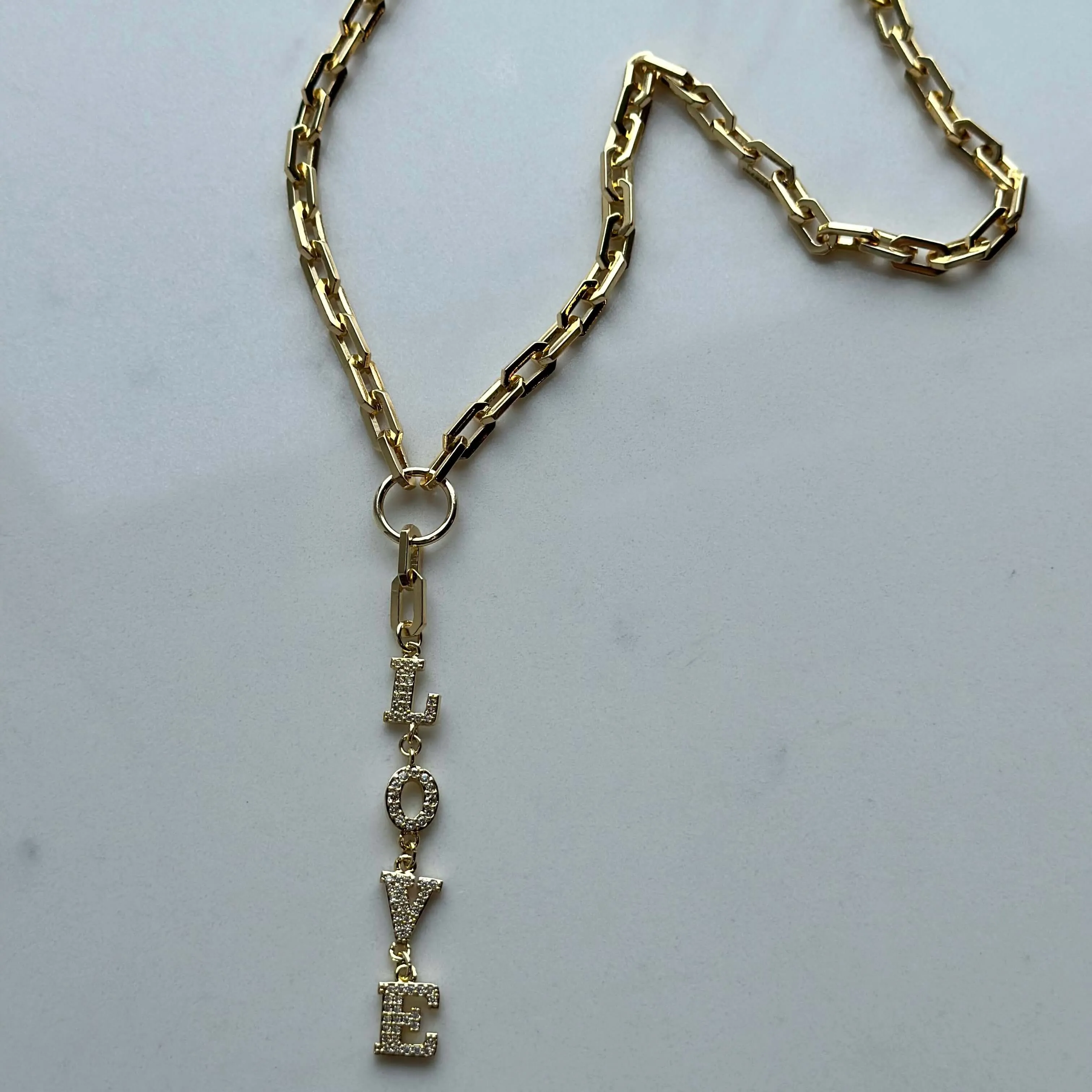 Pamela Love Paperclip Necklace - Gold