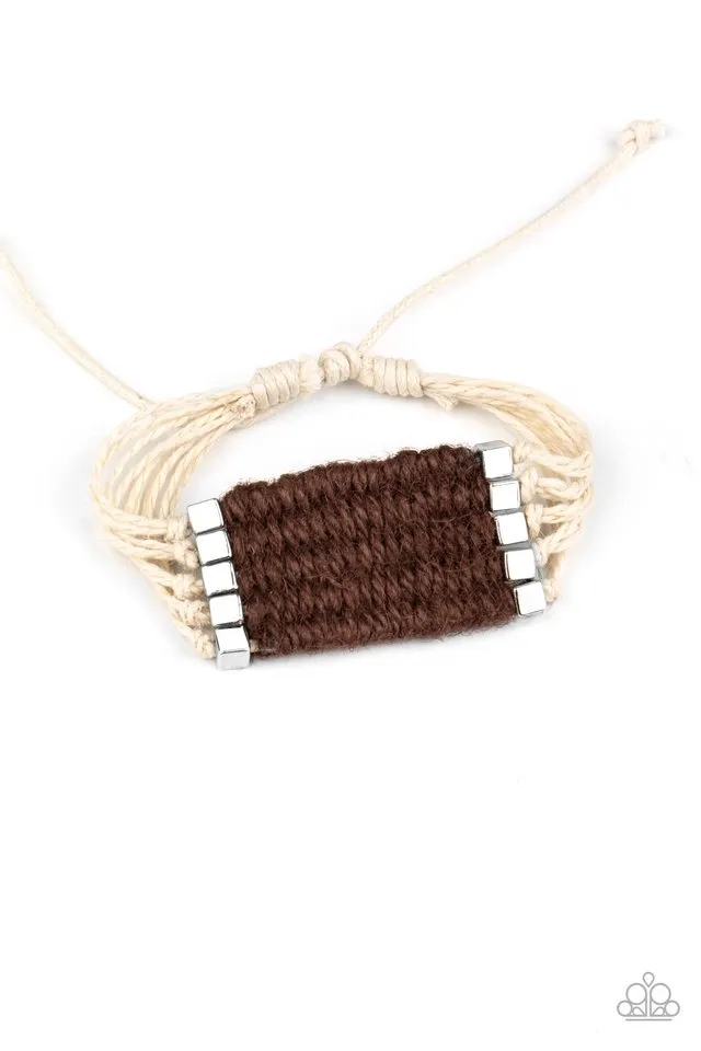 Paparazzi Bracelet ~ Beachology - Brown
