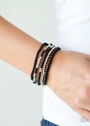 Paparazzi Bracelet ~ Stacked Showcase - Black