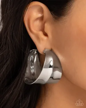 Paparazzi Earring ~ Antiqued Adventure - Silver