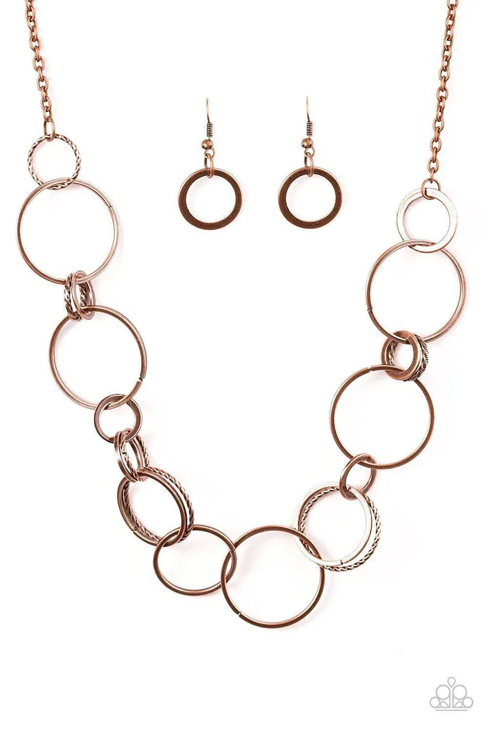 Paparazzi Follow the RINGLEADER-Copper Necklace