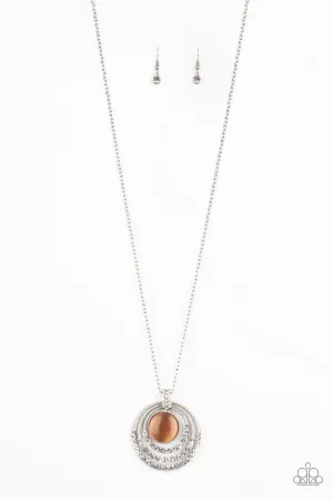 Paparazzi Necklace ~ A Diamond A Day - Orange