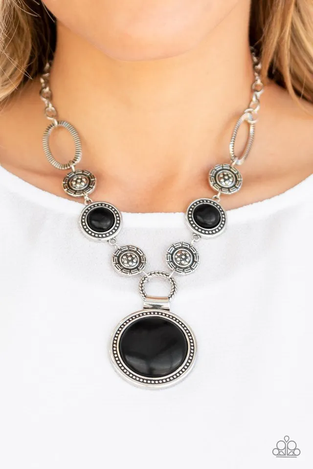 Paparazzi Necklace ~ Sedona Drama - Black