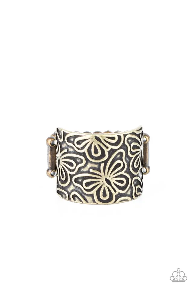 Paparazzi Ring ~ Butterfly Bayou - Brass
