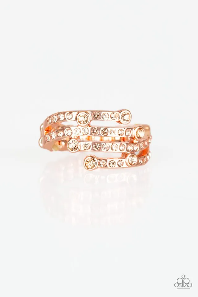 Paparazzi Ring ~ Casino CACHE - Copper