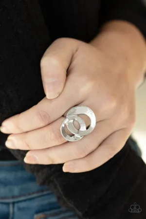 Paparazzi Ring ~ Pro Top Spin - Silver