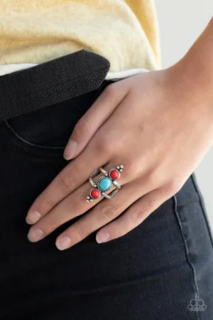 Paparazzi Ring ~ Sahara Sage - Red