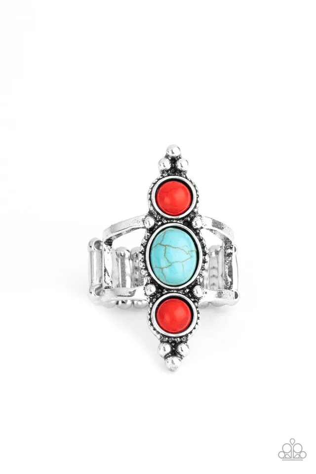 Paparazzi Ring ~ Sahara Sage - Red
