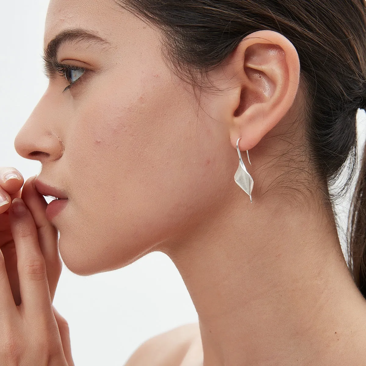 Peace Lily Drop Earrings