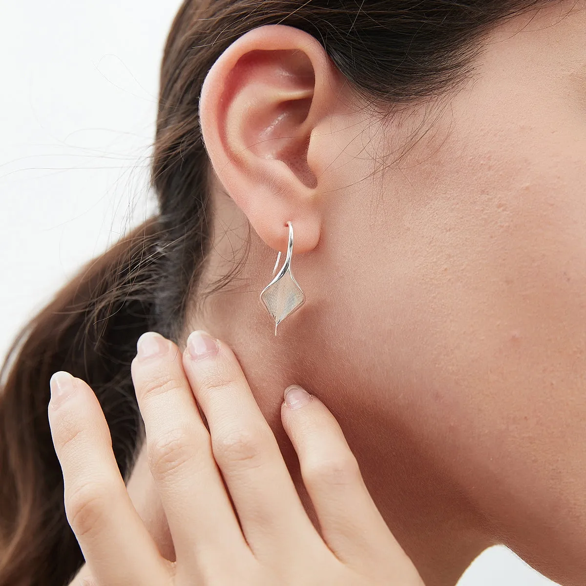 Peace Lily Drop Earrings