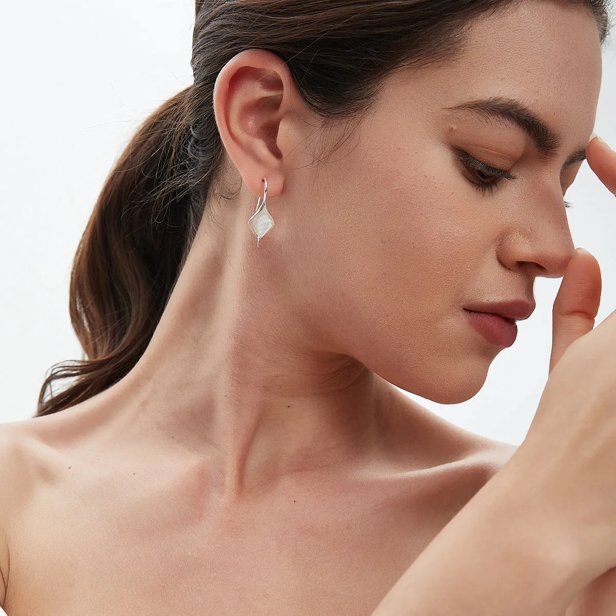 Peace Lily Drop Earrings