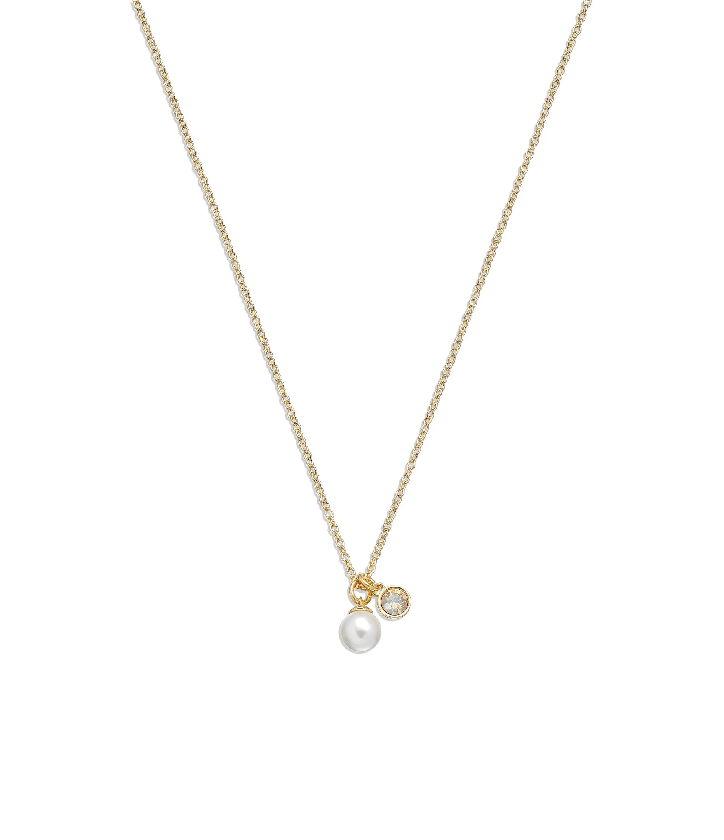 Pearl Charm Pendant Necklace