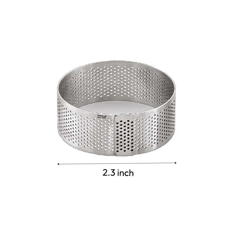 Perforated Round Tart Ring - Set Of Three