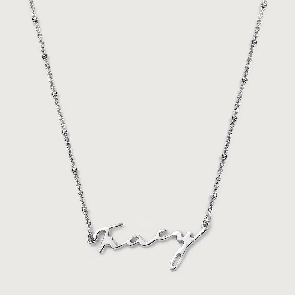 Personalised Name Necklaces Sphere chain