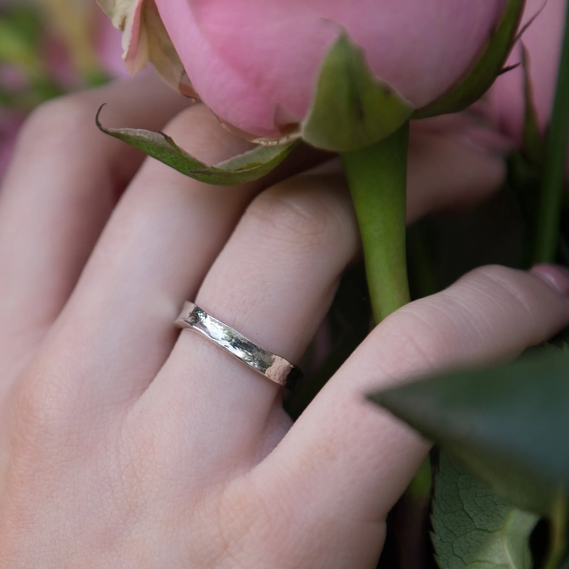 Plain 4mm Silver Storybook band