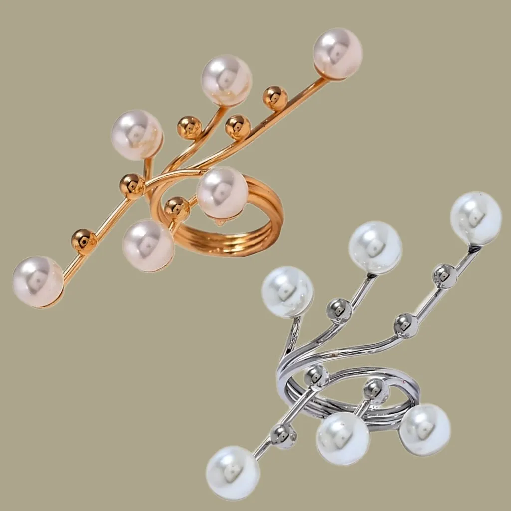 Queen Status Pearl statement ring