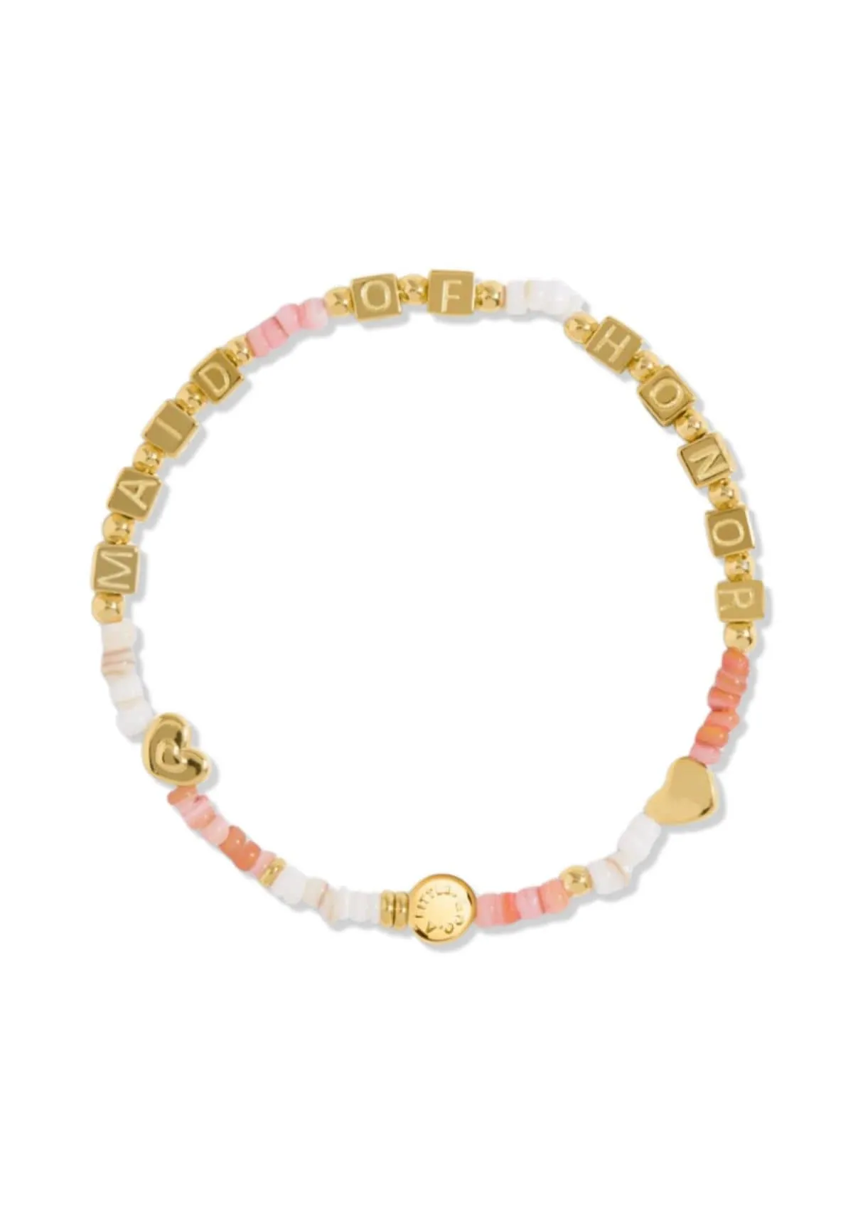"Maid Of Honor" Gold Stretch Bracelet