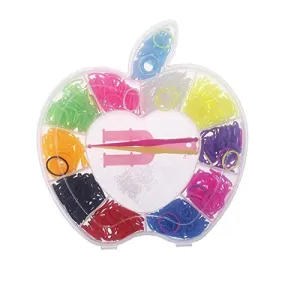 Rainbow Color DIY Loom Band Kit (Apple Shape)