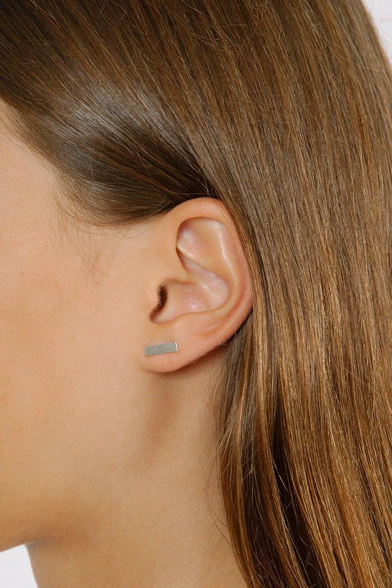 Rectangle Studs (Silver)