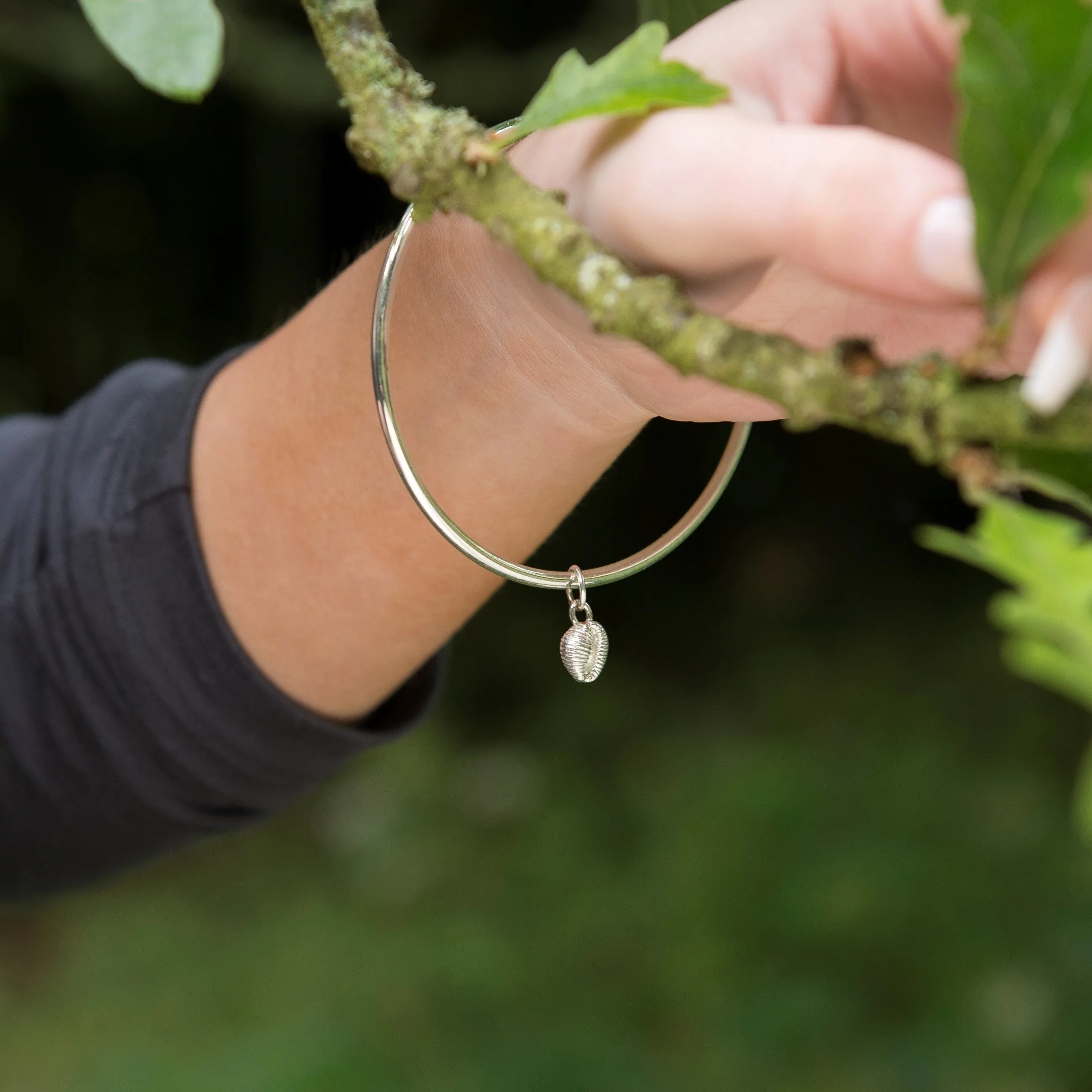 Rockpool Shell Bangle - Cowrie