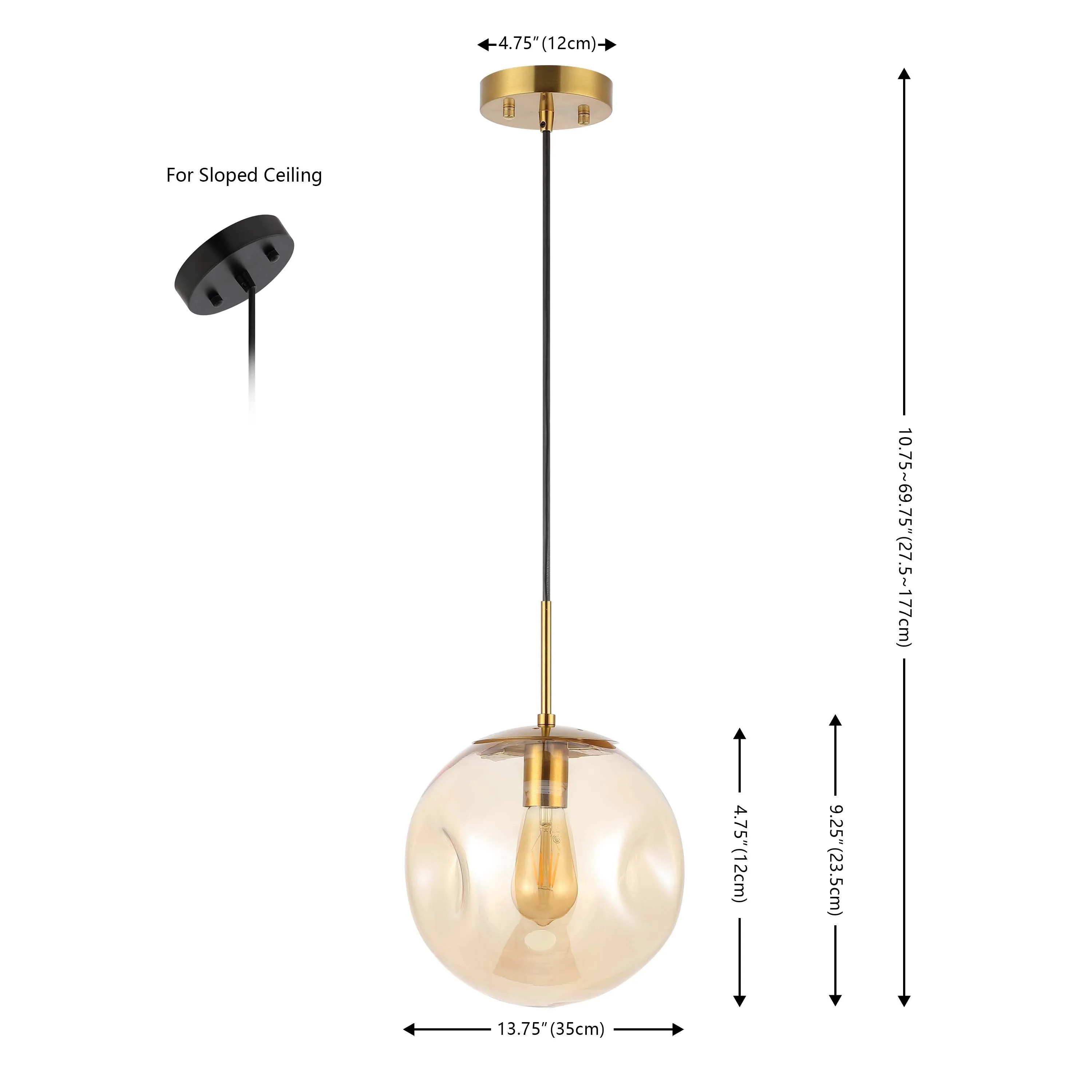 Safavieh Cyril 10 Inch Pendant , PND4145