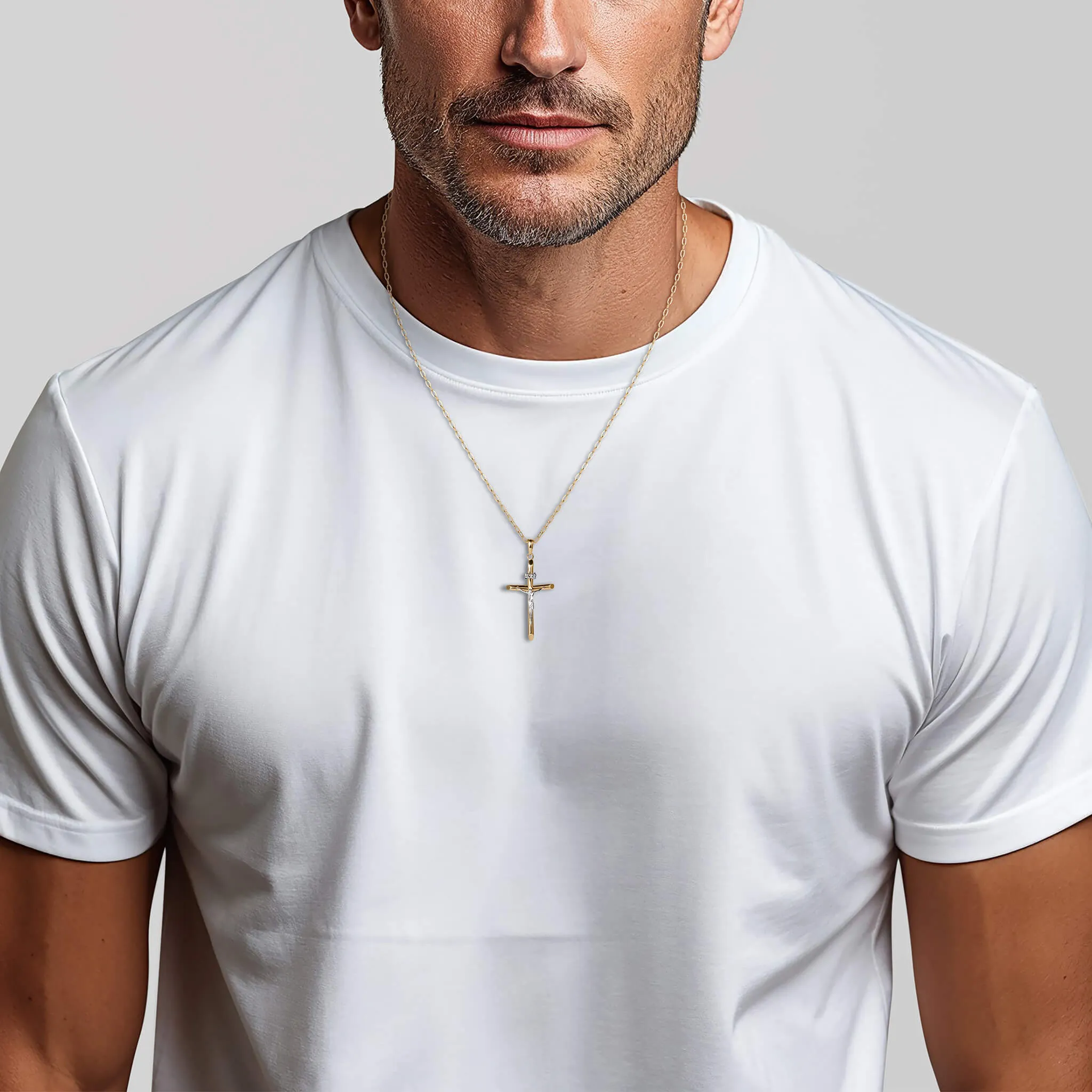 Saviours Embrace Crucifix Pendant