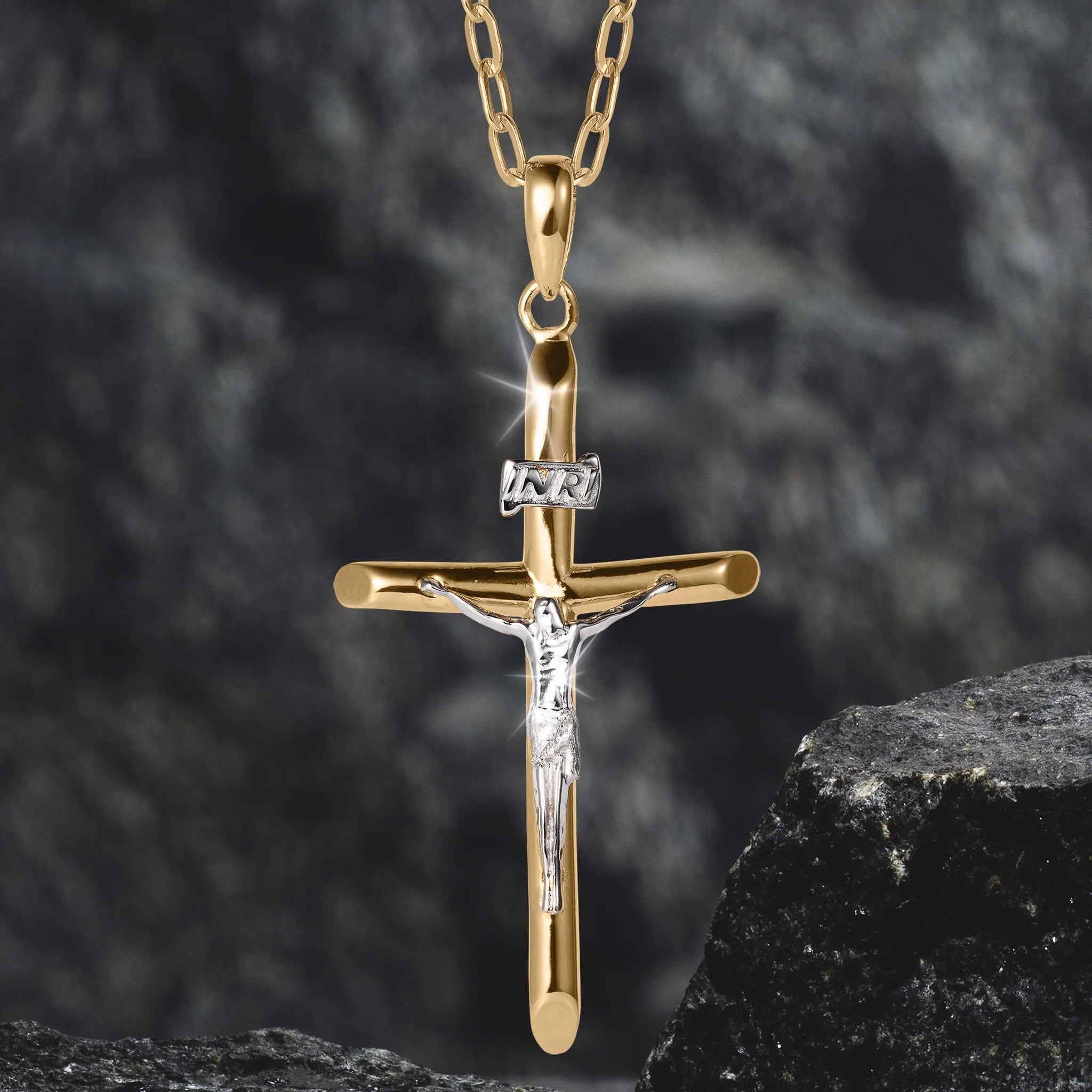Saviours Embrace Crucifix Pendant
