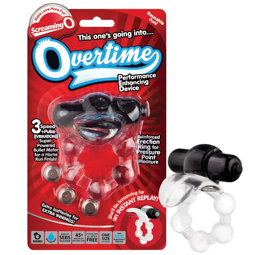 Screaming O Overtime Vibrating Ring - Black