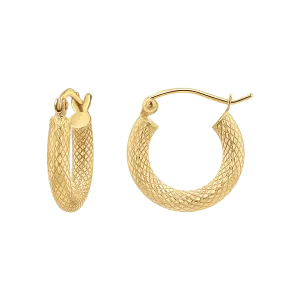 Serpentine Hoop Earrings