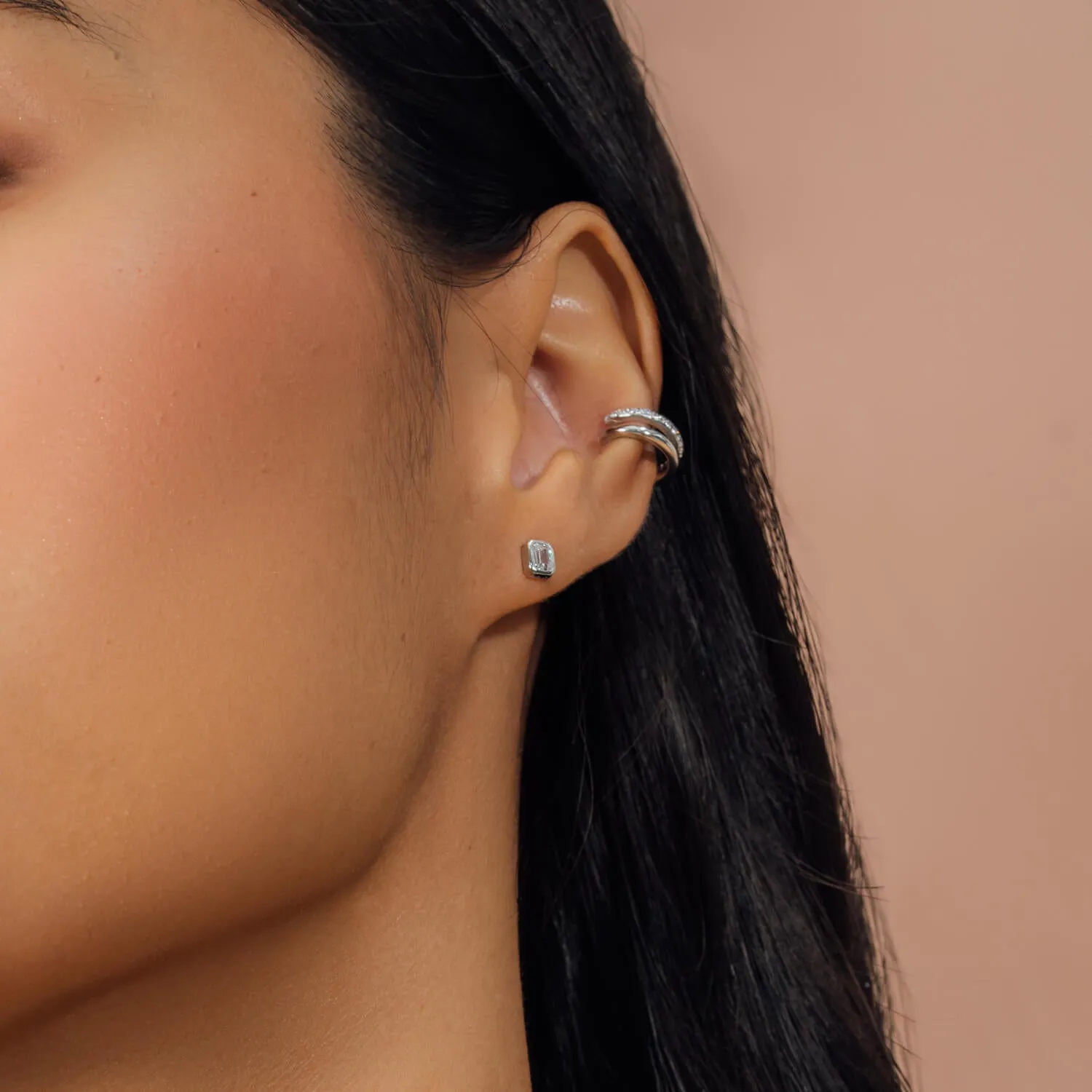 Silver Blanca Studs