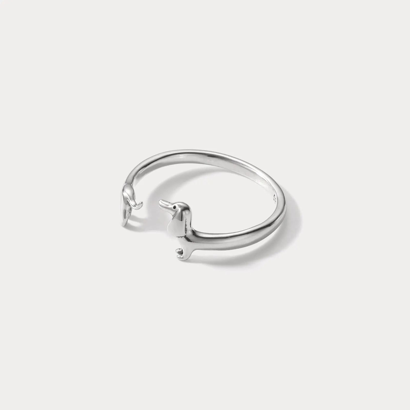 Silver Dachshund Ring