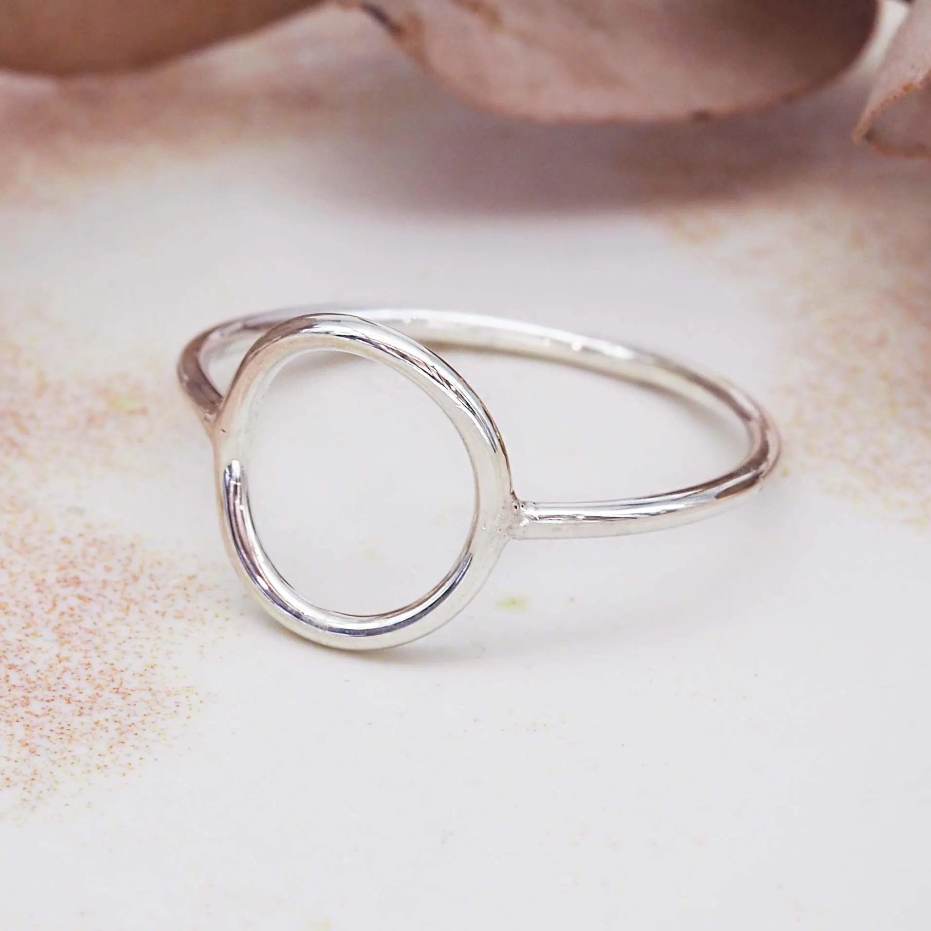 Silver Dainty Halo Ring