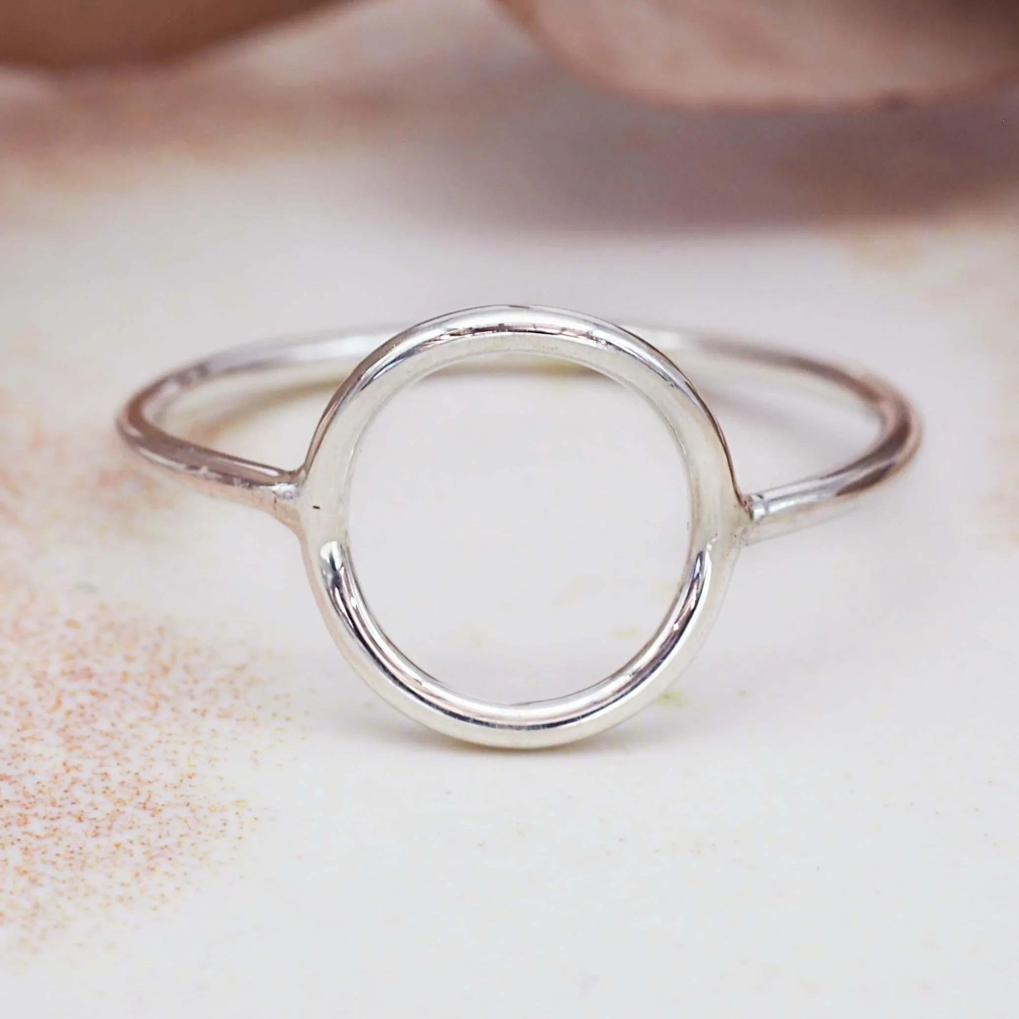 Silver Dainty Halo Ring