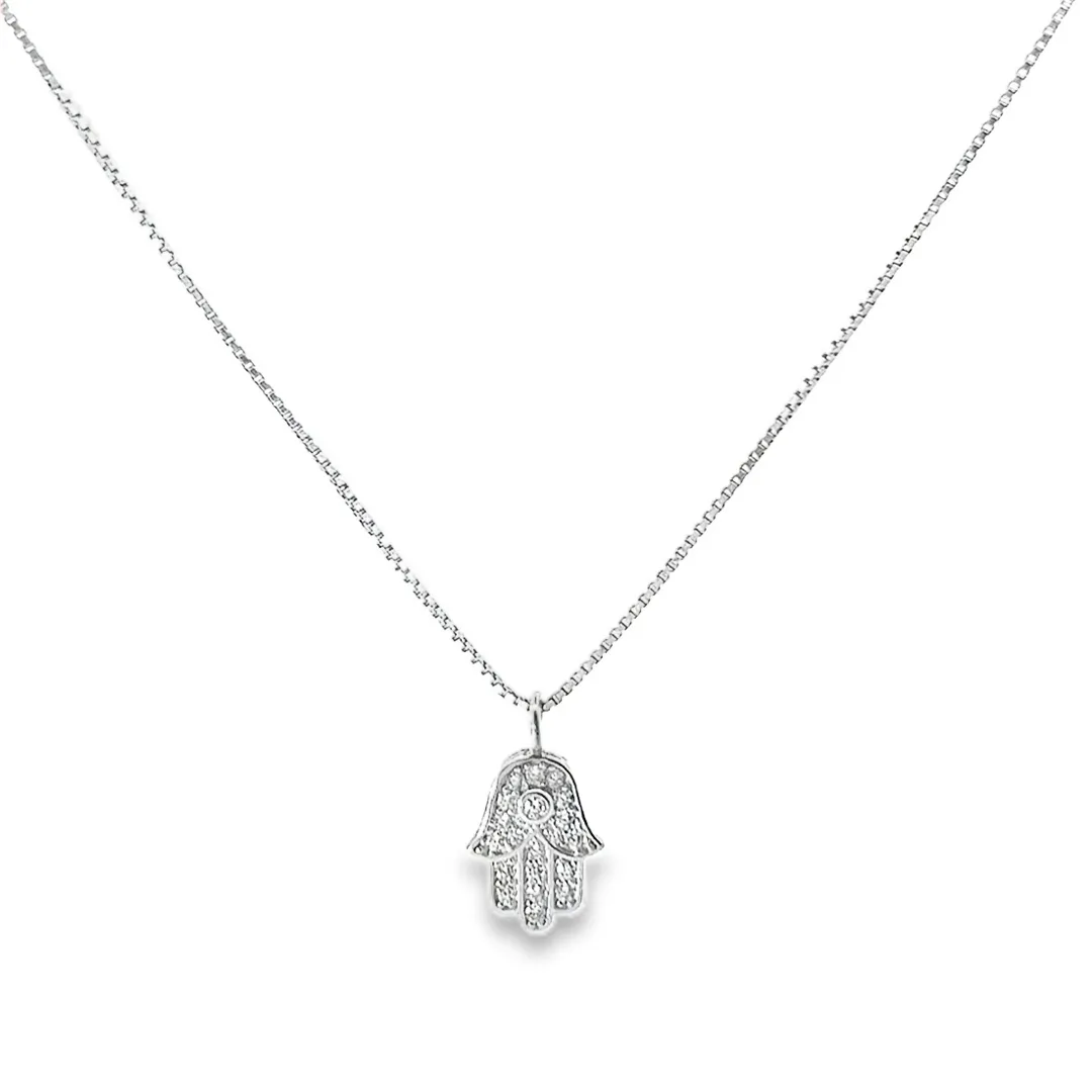 Silver Hamsa Pendant