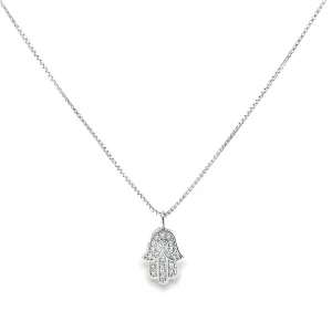 Silver Hamsa Pendant