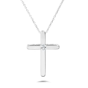 Silver Religious Diamond Pendants PSD16-W