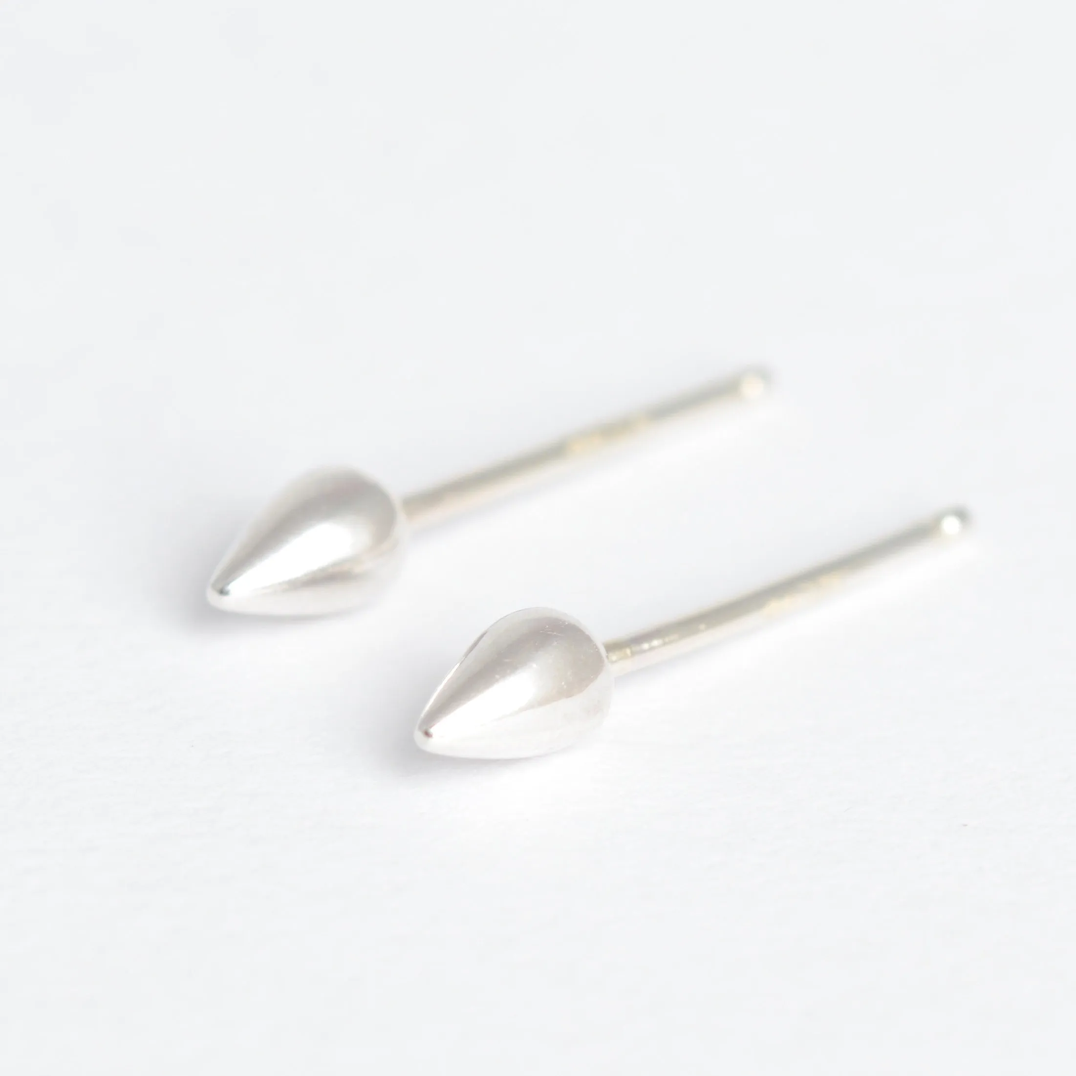 Silver Spike Studs
