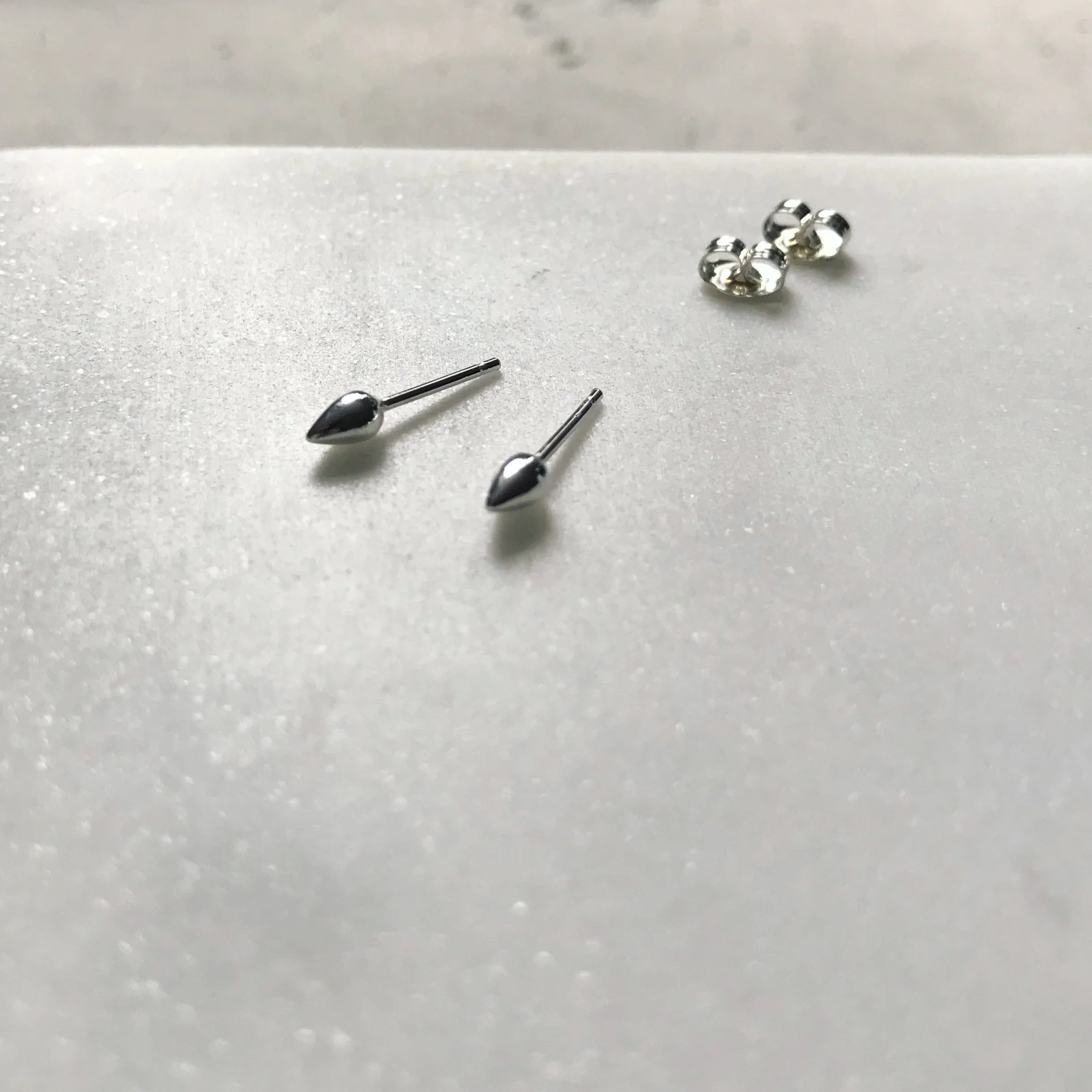 Silver Spike Studs