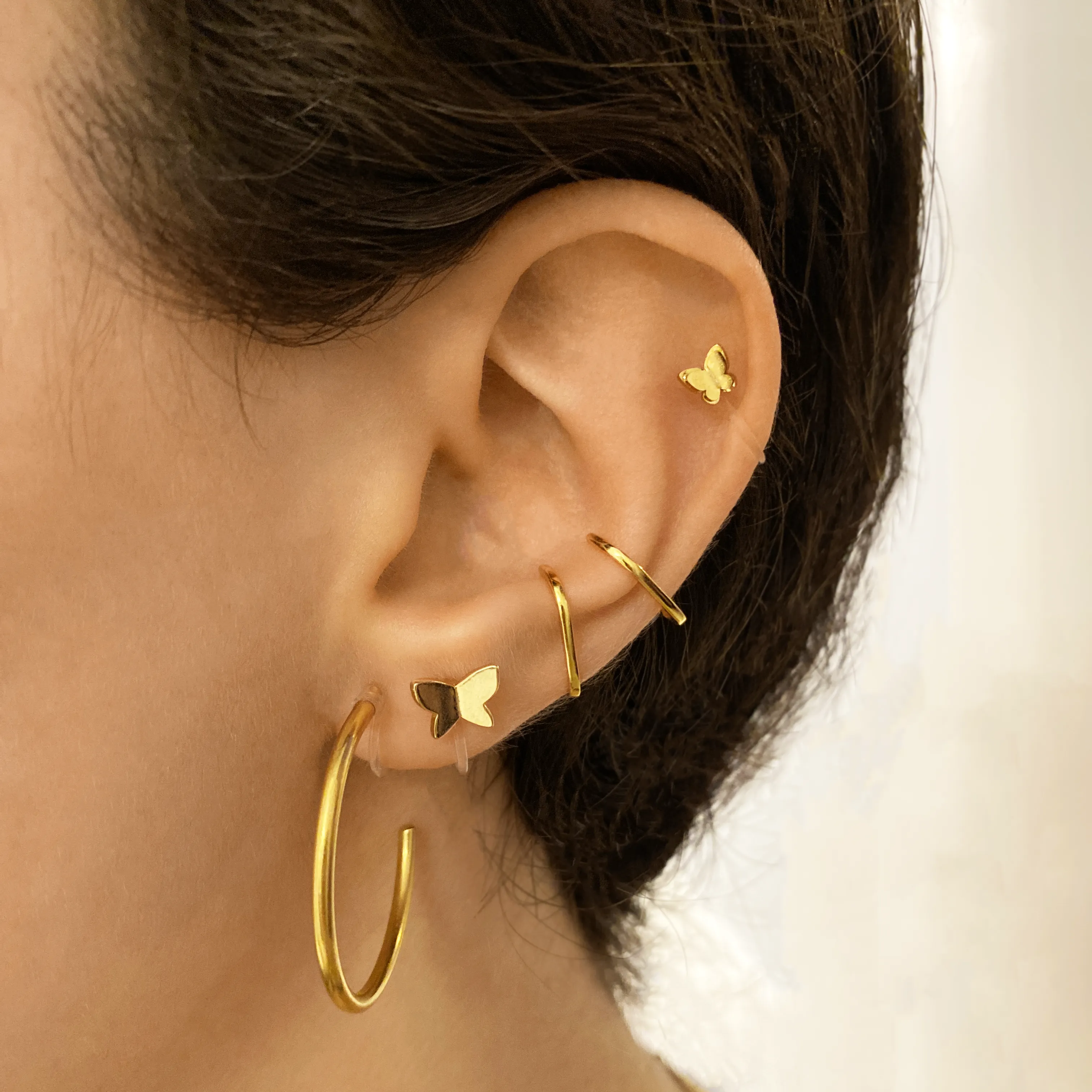 simple butterfly studs