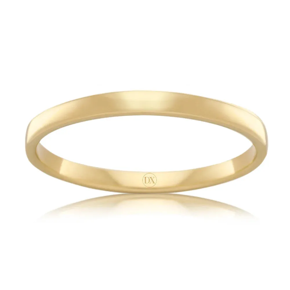 Soft Dome 2.5mm - 18ct Yellow Gold