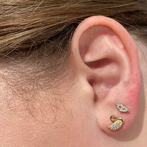 Sparkle Swan Earrings