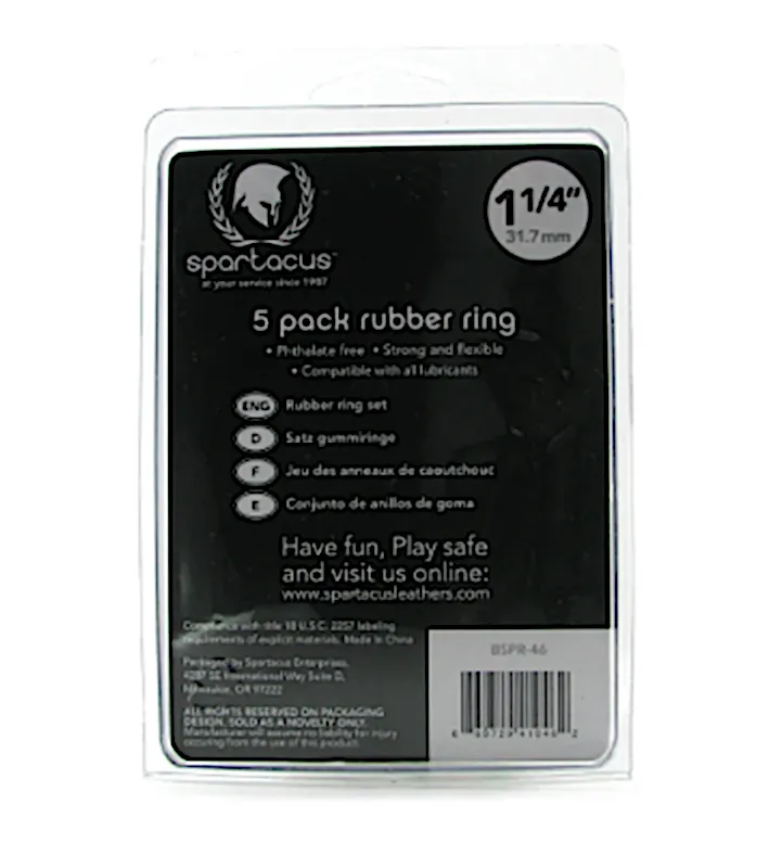 Spartacus ''Rainbow'' C/rings 5-Pk 1.5''
