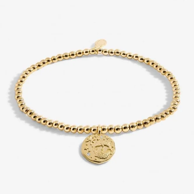 Star Sign A Little Pisces Gold Plated 17.5cm Stretch Bracelet 6802